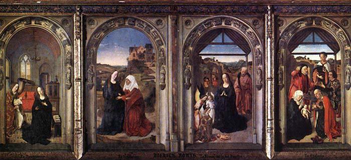 Dieric Bouts Triptych of the Virgin Norge oil painting art